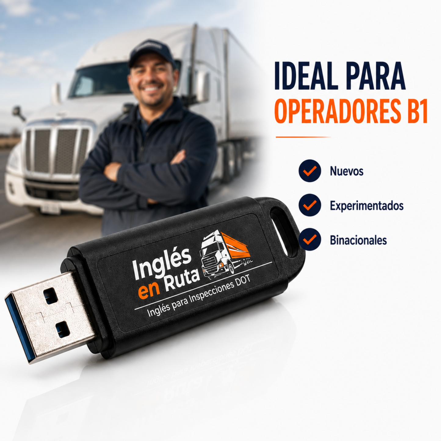 Inglés para Inspecciones DOT – USB para Traileros